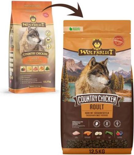 Actual product image Wolfsblut Country Chicken Chicken & Sweet Potato (Adult, 1 pcs., 12500 g)