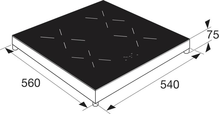Produktbild Etna KIV354RVS (54 cm, Elektrokochfeld)