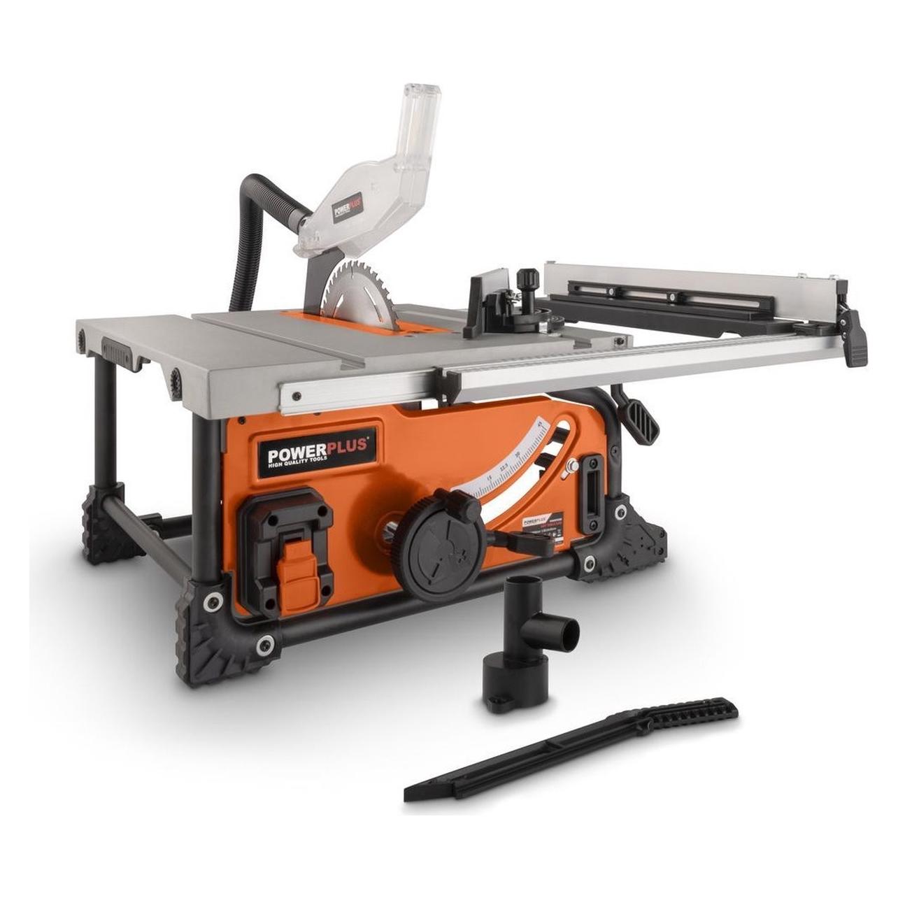 Powerplus, Tafelcirkelzagen, Dual Power Tafelzaag 40V Ø 210mm - Excl. Accu En Lader - 1 Acc.