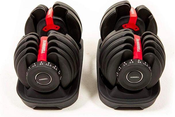 Actual product image Amaya Adjustable dumbbells (2 x 2 kg - 24 kg)