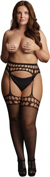 Produktbild Le Désir Garterbelt stockings with open design - OSX