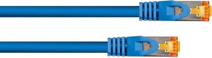 Produktbild Varia Cat.7 Patchkabel S/FTP, TPE, 0,15m, halogenfrei, blau (S/FTP, CAT7, 0.15 m)