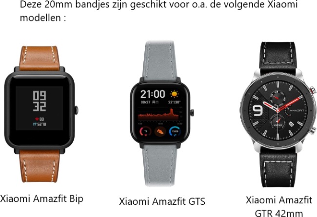 Produktbild Strap-it Armband (20 mm, Nylon, Amazfit Bip)