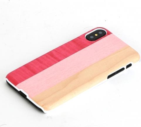 Produktbild Man&Wood SmartPhone case iPhone X/XS pink pie white (Apple iPhone X, Apple iPhone XS)