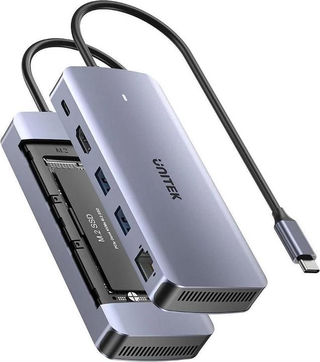 Produktbild Unitek AKTYWNY HUB USB-C 10GBPS M.2 HDMI PD 100W (USB-C, 5 Ports)