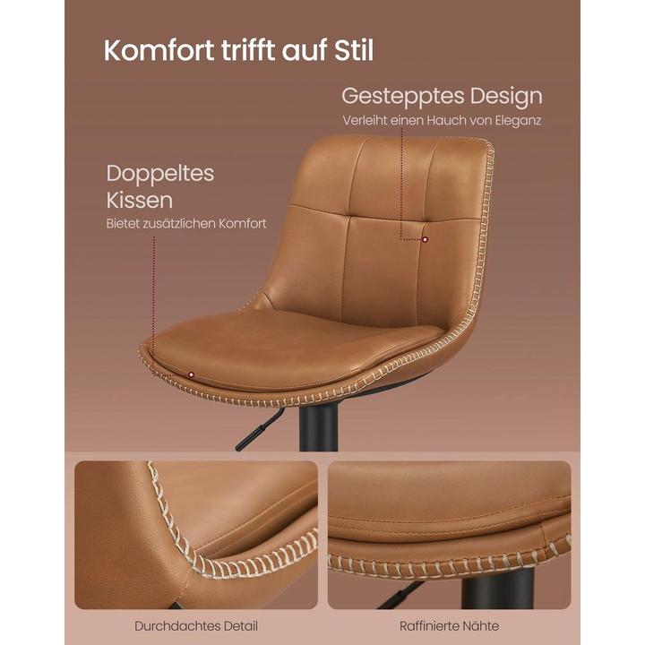 Actual product image Vasagle Barhocker 2er Set 48 x 90 cm/112 cm