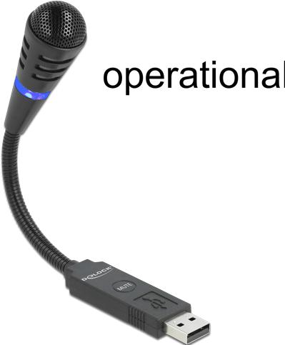 Actual product image Delock USB microphone
