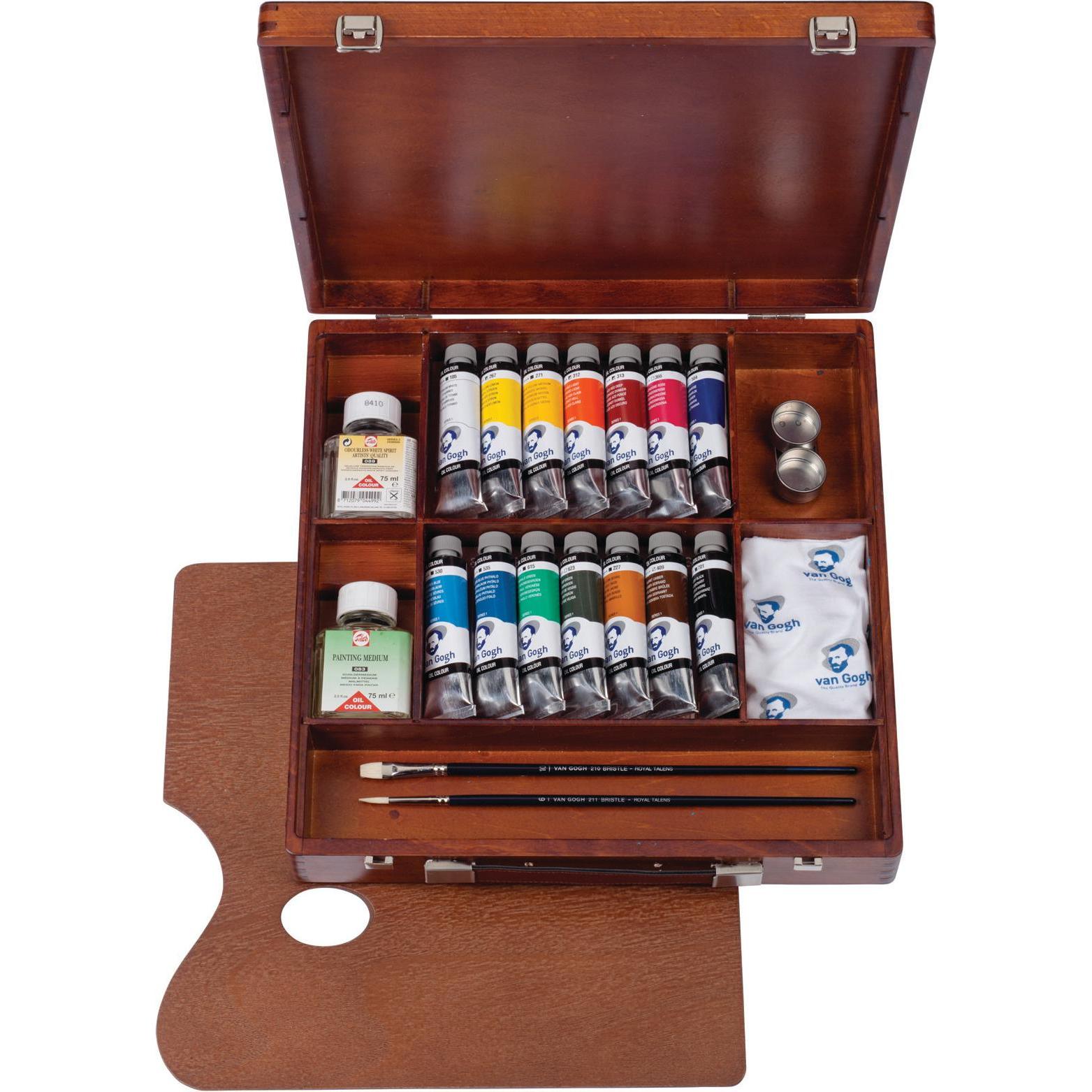 Thumbnail - Talens, Künstlerfarbe + Bastelfarbe, Inspiration Box Öl (Orange, Rot, Violett, Hellgelb, Schwarz, Hellbraun, Weiss, Rosa...