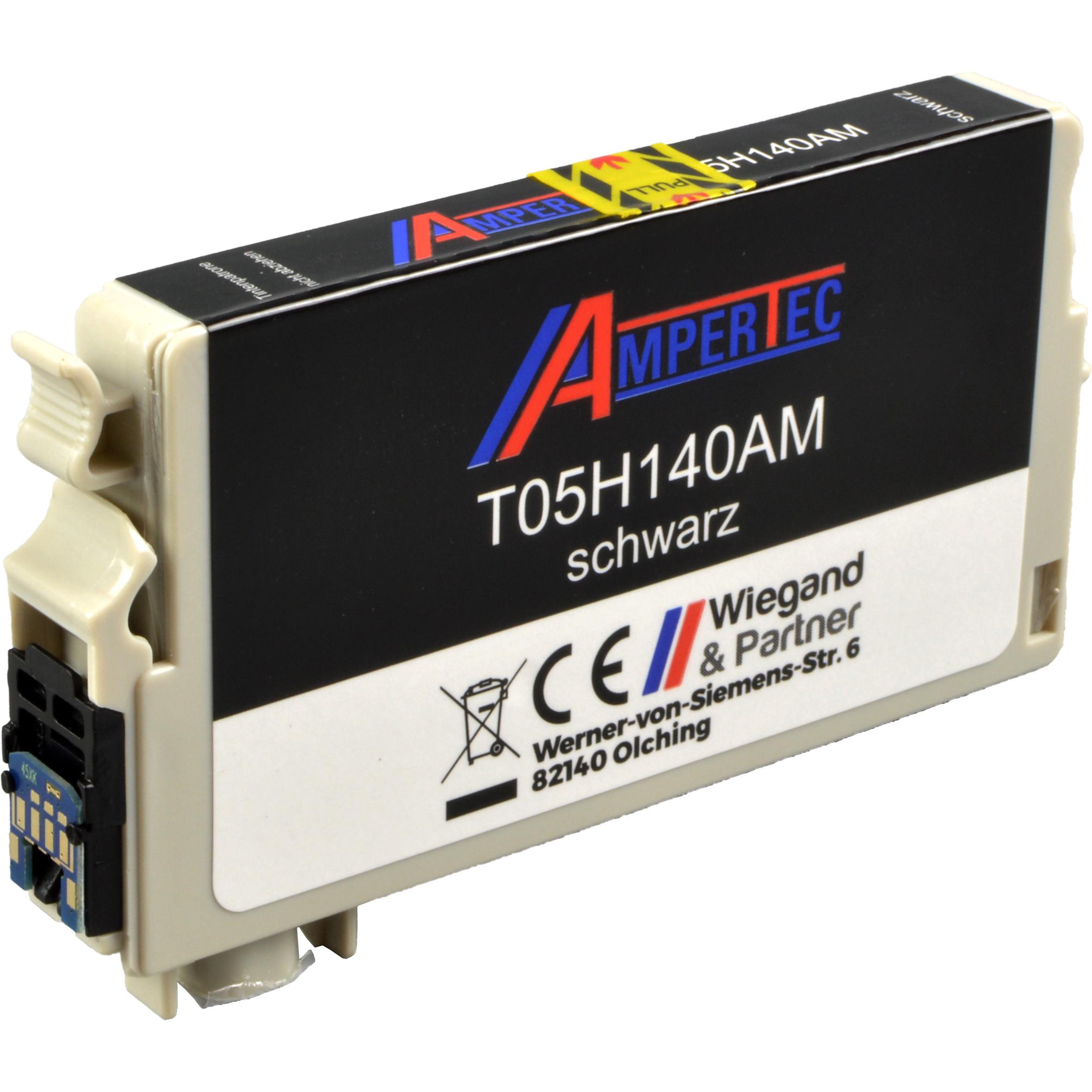 Ampertec, Druckerpatrone, Tinte ersetzt Epson C13T05H140 405XL schwarz (BK)