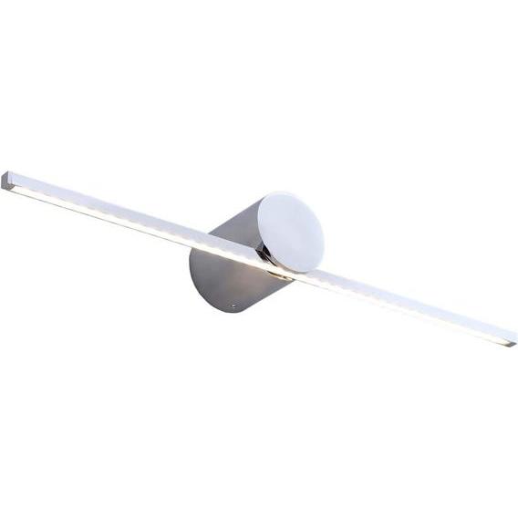 Light Prestige, Lampada da tavolo, Lampada A LED Da Parete Moderna Slim M Ip44 Cromo (800 lm)