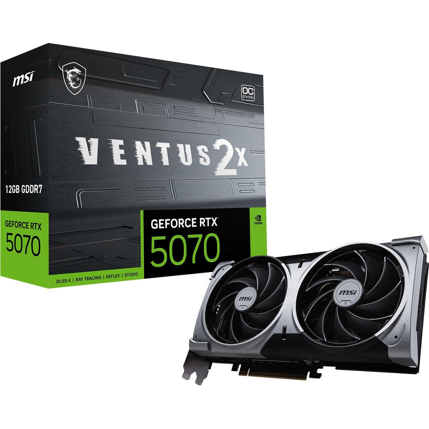 MSI GeForce RTX 5070 VENTUS 2X OC (12 GB), Grafikkarte