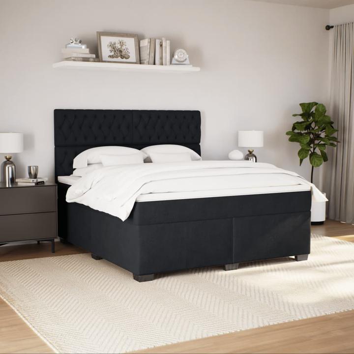 Produktbild vidaXL Bo x springbett mit Matratze 180 x 200 cm Samt (180 x 200 cm)