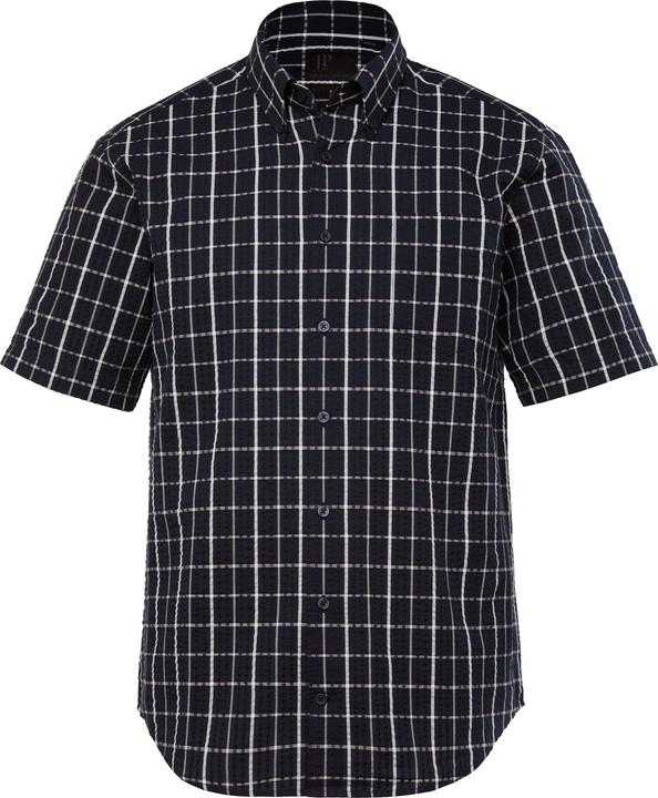 Immagine prodotto JP1880 JP 1880 Karohemd, Halbarm, Seersucker, Buttondown-Kragen, Modern Fit (3XL)