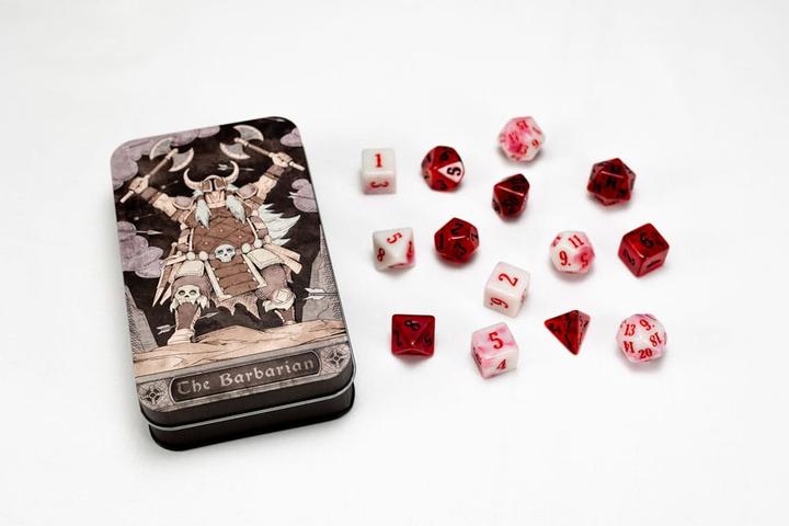 Actual product image Beadle & Grimm´s Character Class Classic RPG Dice Set Barbarian (13)