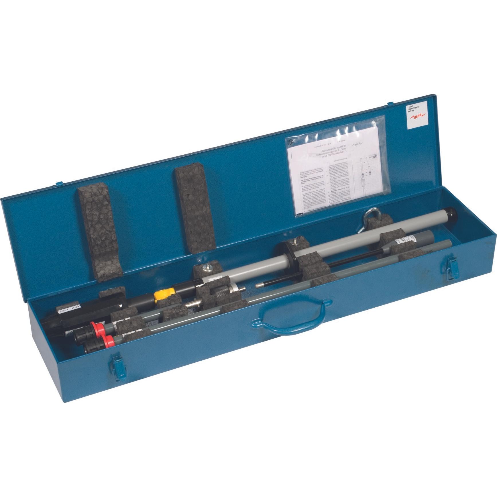 Dehn 767 701 Stahlblechkoffer blau Hammerschlaglack, Elektronikzubehör + Gehäuse, Blau