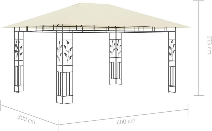 Image du produit vidaXL Gartenpavillon (400 cm, 300 cm)