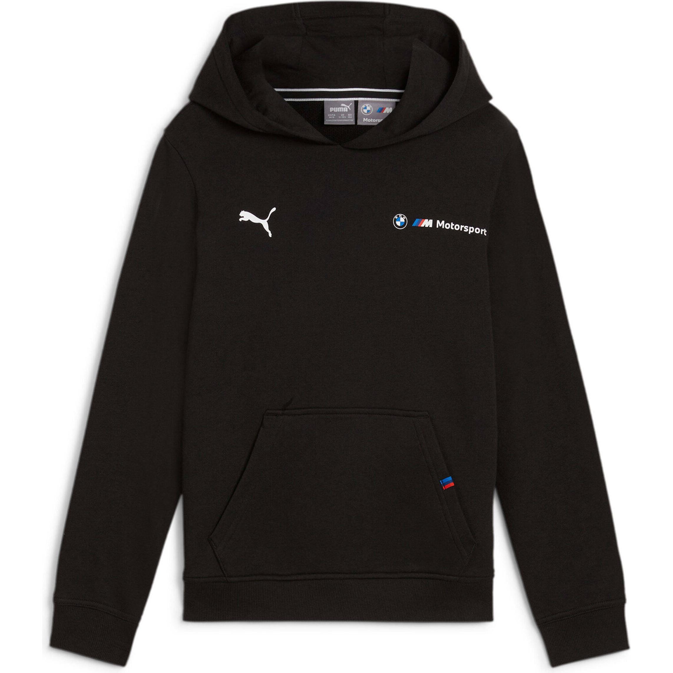 Puma, Unisex, Pullover, BMW Mms Kids Ess Hoodie Ft, Schwarz, (140)