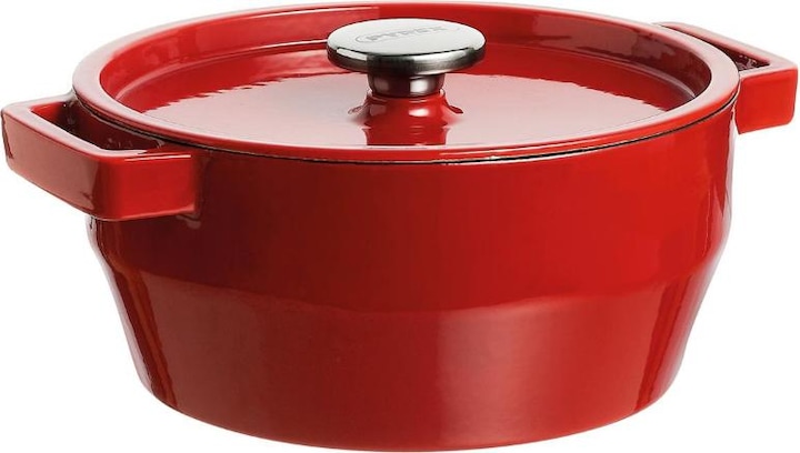 Productafbeelding Pyrex Braadpan - Rood - 28 cm - 6,3 l (Braadpan + kasserol, Gietijzer)