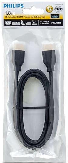 Immagine prodotto Philips HDMI - Cavo HDMI 1,8 m juodas (SWV5401H) (1.80 m)