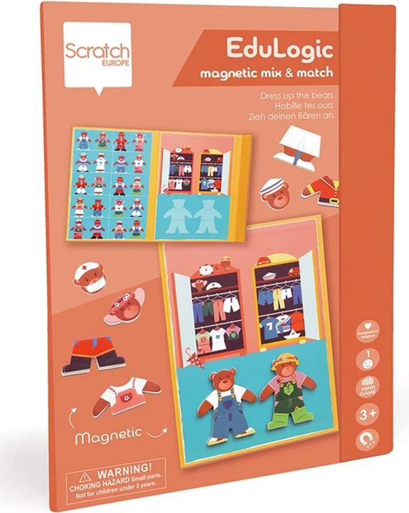 Scratch Magnet game Bears (German, 1 - 2 Players)