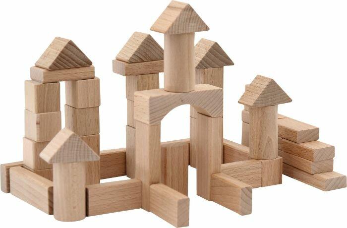 Actual product image Spielmaus SMH Natural bricks 100 pcs, 25mm
