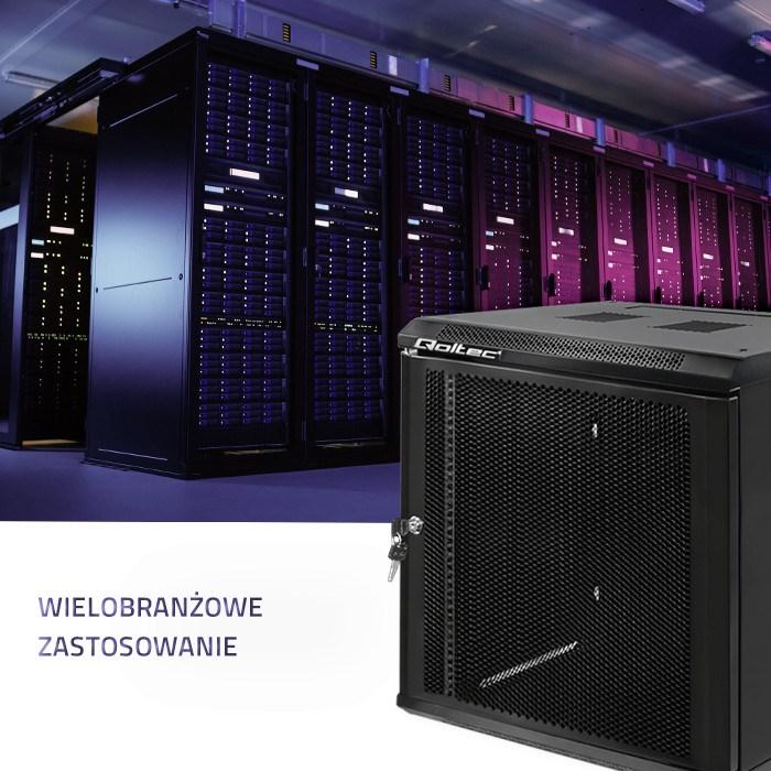 Actual product image Qoltec rack - 12U (12 RU, 19 inch rack)