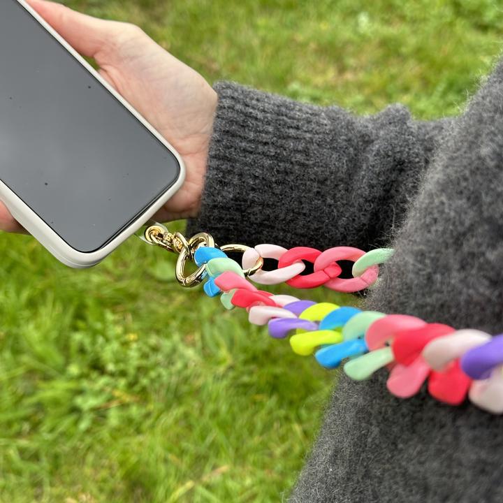Produktbild PhoneLook Universal Umhängekette Befestigung für Hülle/Case Telefon bunte Kette Multicolor