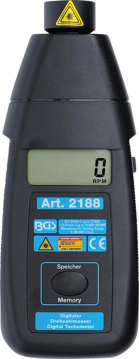 Actual product image BGS Digital Tachometer