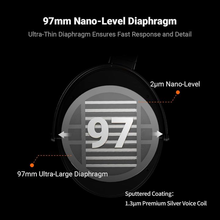 Immagine prodotto Fosi Audio i5 Open-Back Planar Magnetic Kopfhörer Over Ear (Cablato)