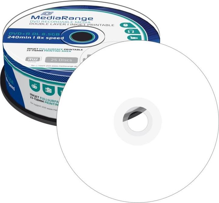 Image du produit MediaRange DVD+R 8,5 Go double couche (25 x)