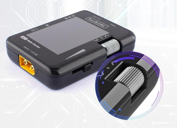 Actual product image Toolkitrc Rechargeable MC8 multitool with USB charging function