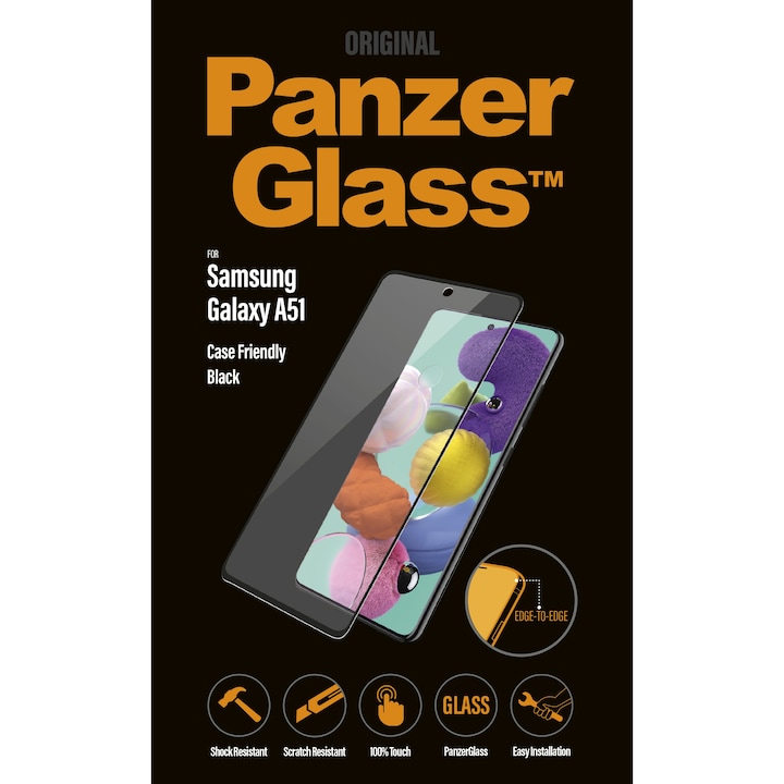 Produktbild PanzerGlass Edge to Edge (1 Stück, Samsung Galaxy A51)