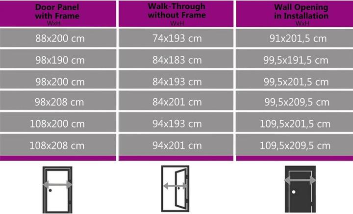 Actual product image Diverse Hardware Front Door White 98x200 cm