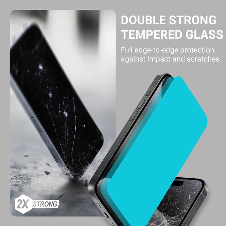 Actual product image Crong EasyShield 2-Pack - Tempered glass Samsung Galaxy S24 (2 pieces) (2 pcs., Galaxy S24)