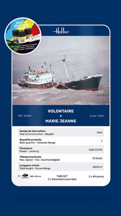 Actual product image Heller STARTER KIT VOLONTAIRE + MARIE JEANNE Twinset