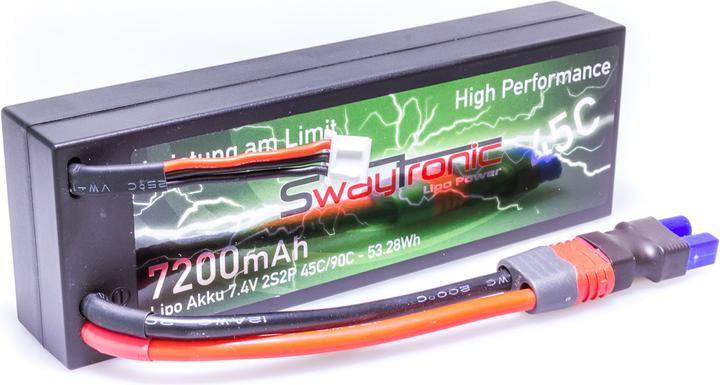 Image du produit Swaytronic HC 2S 7.4V 7200mAh 45C/90C EC3 (7.40 V, 7200 mAh)