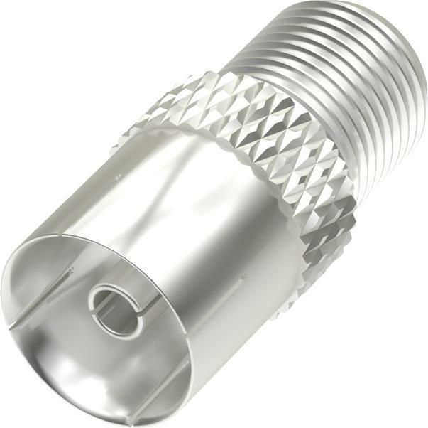 Image du produit Hama Adaptateur SAT, F-coupleur - coaxial-coupleur (Câble d'antenne)