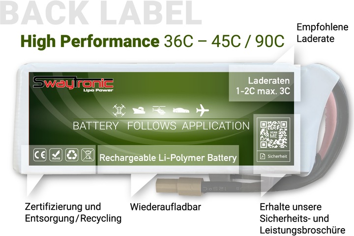 Produktbild Swaytronic Akku (11.10 V, 4300 mAh)