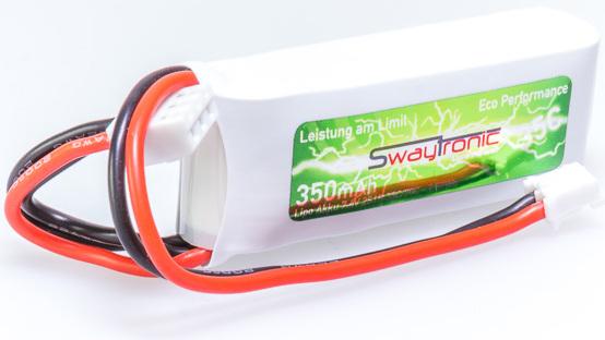 Immagine prodotto Swaytronic LiPo 2S 7.4V 350mAh 35C/70C JST-PHR-2P (7.40 V, 350 mAh)