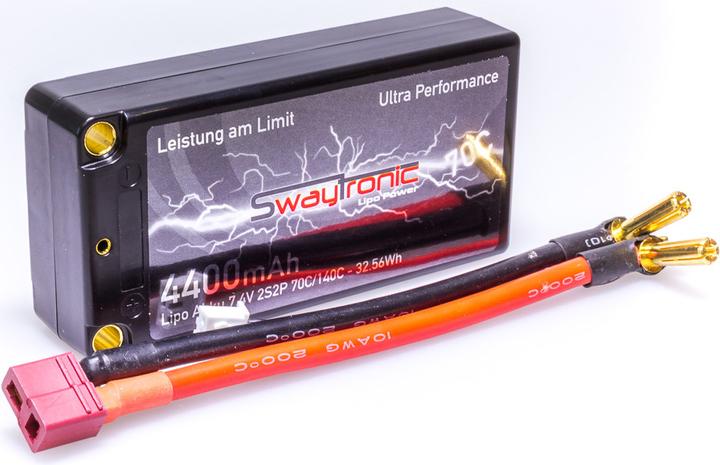 Actual product image Swaytronic HC 2S 70C/140C T-Plug (7.40 V, 4400 mAh)