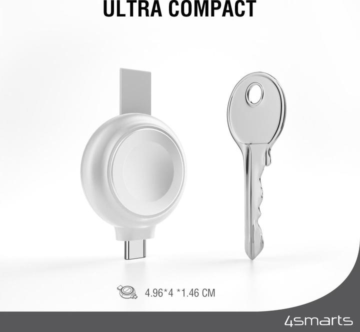Immagine prodotto 4smarts Caricabatterie rapido MFi per Apple Watch argento