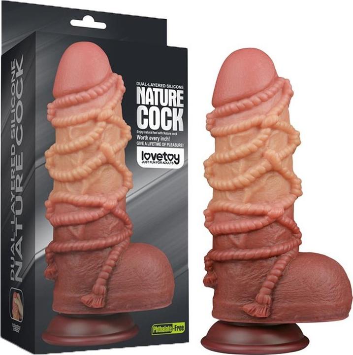 Image du produit Lovetoy Gode extrême avec motif de corde 24 cm