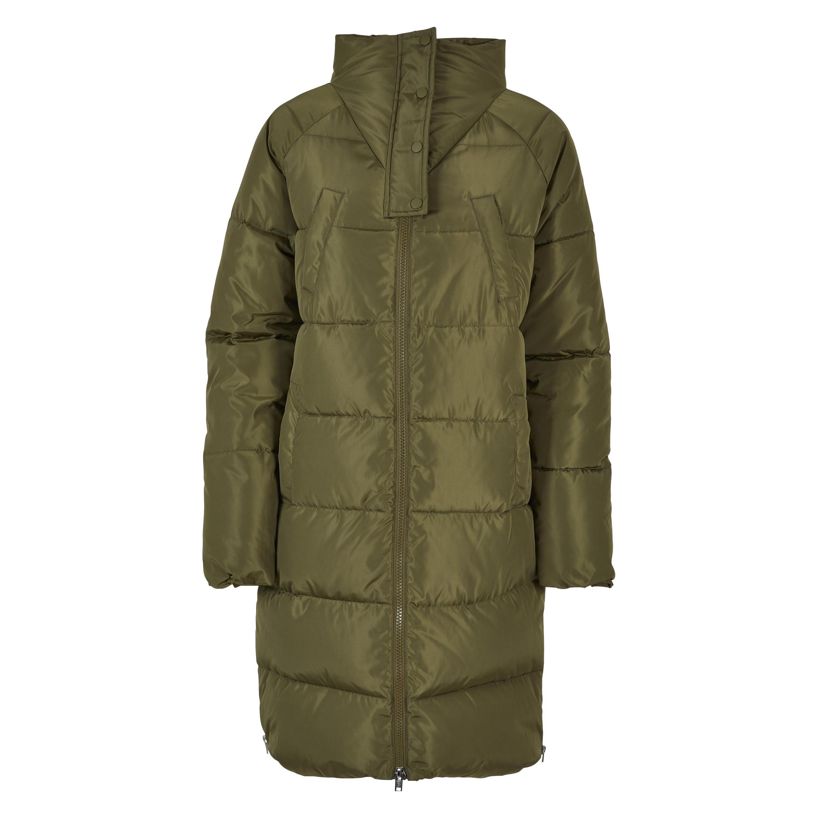 Urban Classics, Damen, Winterjacken, Parka High Neck Puffer, Schwarz, (Xs)