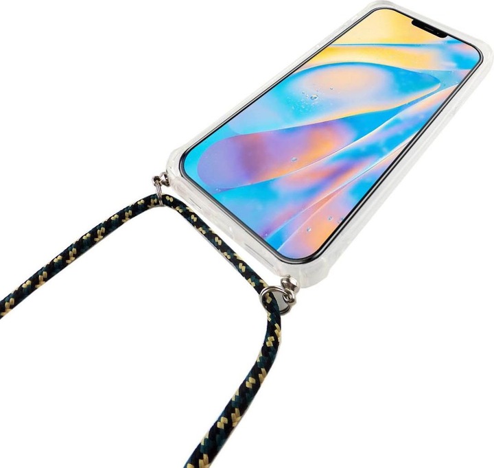 Produktbild König Design Apple iPhone 12 / 12 Pro Handykette Hülle Band zum umhängen Kordel Camouflage