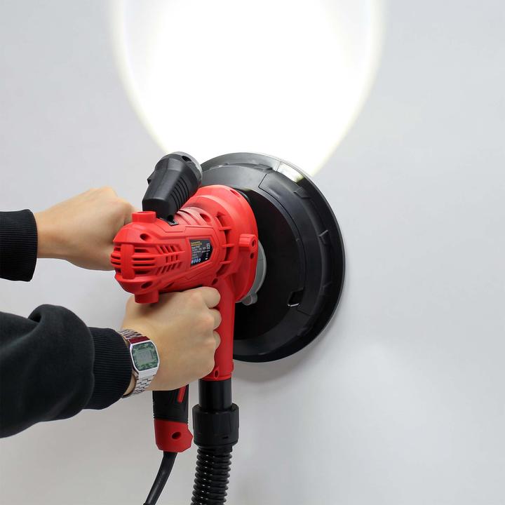 Produktbild Wiltec Trockenbauschleifer 900W 180mm Schleifteller Wand- und Deckenschleifer (900 W)