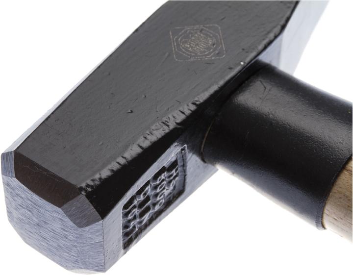 Actual product image Forte tools Metalworker's hammer with wooden handle, 500 g head weight, hammer with wooden handle, premium tool (500 g)