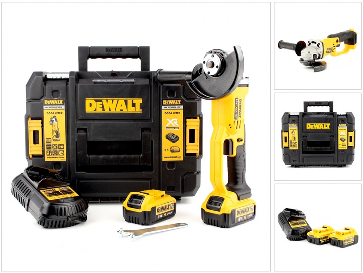 Produktbild DeWalt DCG412M2 Akku 18 V 4,0 Ah (125 mm)