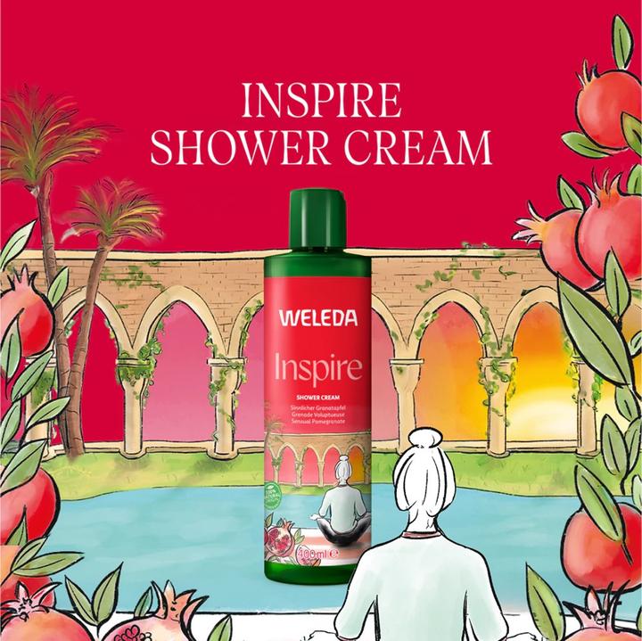 Actual product image Weleda Shower Cr Insp Pomegranate Fl 400ml (400 ml)