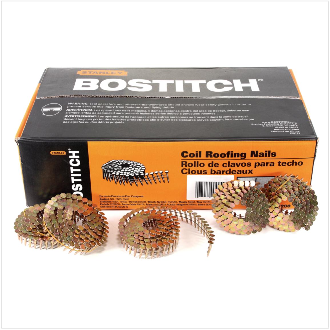 Thumbnail - Bostitch, Tackerklammern + Tackernägel, CR19GAL Galvanisierte Dachpappnagel 3.05-19 GAL8 7.2M 3/4" / 19 mm glatt - 7200 ...