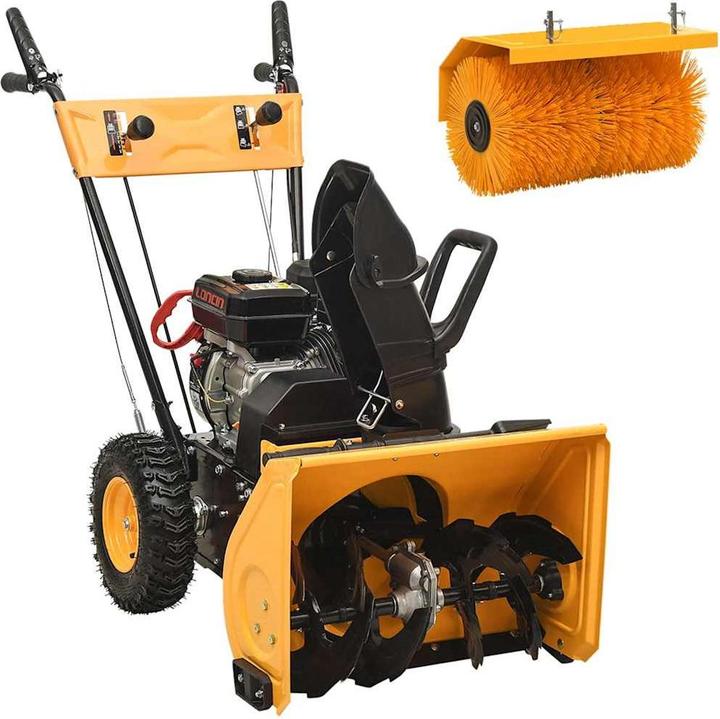 Produktbild vidaXL Schneefräse und Kehrmaschine Set (60 cm)